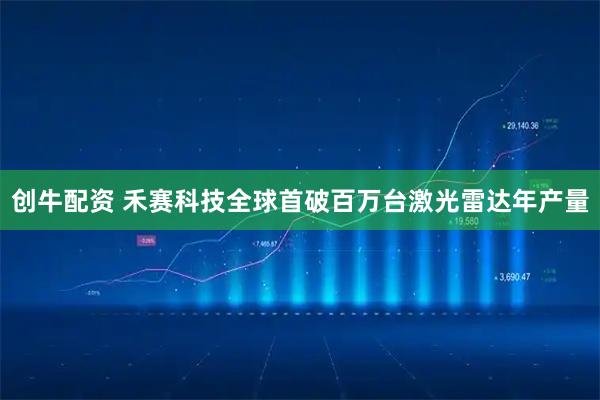 创牛配资 禾赛科技全球首破百万台激光雷达年产量