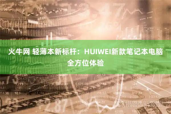 火牛网 轻薄本新标杆：HUIWEI新款笔记本电脑全方位体验