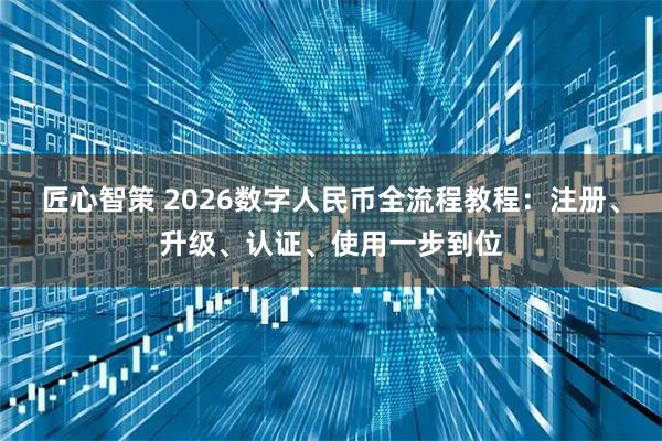 匠心智策 2026数字人民币全流程教程：注册、升级、认证、使用一步到位